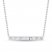 Diamond Bar Necklace 1/3 ct tw Baguette-cut 10K White Gold