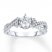 Diamond Engagement Ring 5/8 ct tw Round-cut 14K White Gold