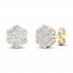 Diamond Fashion Earrings 1/4 ct tw Round-cut 10K Yellow Gold