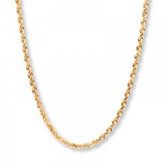 Rope Chain 10K Yellow Gold 24" Length