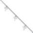 Dragonfly Anklet Sterling Silver 9" Length