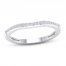 Diamond Wedding Band 1/10 ct tw Round-cut 10K White Gold