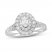 Neil Lane Diamond Engagement Ring 7/8 ct tw Oval/Round 14K White Gold