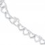 Heart Link Bracelet Sterling Silver