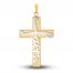 Faith Cross Charm 14K Two-Tone Gold