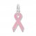 Breast Cancer Ribbon Pink Enamel Sterling Silver Charm