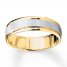 Wedding Band 10K Two-Tone Gold 6mm