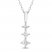 Diamond Drop Necklace 1/4 ct tw Princess-cut 10K White Gold 18"