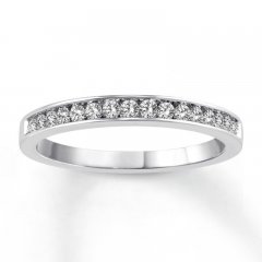 Diamond Wedding Band 1/4 ct tw 14K White Gold