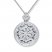 Locket Necklace 1/10 ct tw Diamonds Sterling Silver