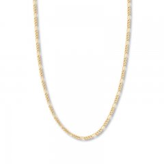 16" Figaro Chain Necklace 14K Yellow Gold Appx. 3.2mm