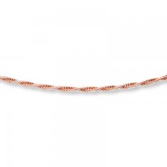 Rope Chain Necklace 10K Two-Tone Gold 20" Length