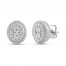 Diamond Earrings 1/2 ct tw Round-cut 10K White Gold