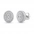 Diamond Earrings 1/2 ct tw Round-cut 10K White Gold