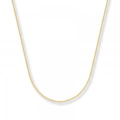 Cable Chain Necklace 14K Yellow Gold 30" Length