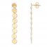 Disc Drop Earrings 14K Yellow Gold