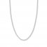 22" Curb Chain 14K White Gold Appx. 3.7mm