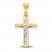 Crucifix Charm 14K Two-Tone Gold