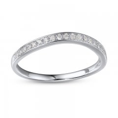 Diamond Wedding Band 1/5 ct tw 14K White Gold