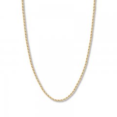 30" Textured Rope Chain 14K Yellow Gold Appx. 3mm