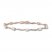 Ethiopian Opal & Diamond Bracelet 10K Rose Gold 7.25"