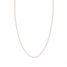 Adjustable 22" Square Wheat Chain 14K Yellow Gold Appx. 1mm