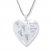 Footprints Heart Locket Sterling Silver