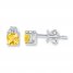 Citrine Earrings Sterling Silver