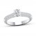 Certified Diamond Engagement Ring 3/4 ct tw 14K White Gold