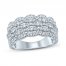 Diamond Anniversary Ring 1 ct tw Round-cut 14K White Gold