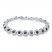 Black Diamond Bracelet 1/10 carat tw Sterling Silver