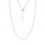 16" Adjustable Round Wheat Chain 14K Yellow Gold Appx. .85mm