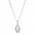 Opal & Diamond Necklace 1/6 ct tw Oval/Round-cut 10K White Gold 18"