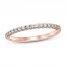 Diamond Anniversary Ring 1/6 ct tw Round-cut 10K Rose Gold