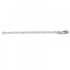 3" Extender Cable Chain 14K White Gold Appx. 1.8mm