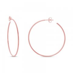 Hoop Earrings 14K Rose Gold 40mm