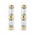 Diamond Double Baguette Earrings 10K Yellow Gold