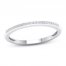 Diamond Wedding Band 1/15 ct tw Round-cut 10K White Gold