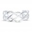 Braided Cuff Bracelet Sterling Silver