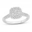 Diamond Engagement Ring 5/8 ct tw Round-cut 10K White Gold