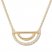 Diamond Geometric Necklace 1/10 ct tw Round-cut 10K Yellow Gold