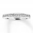 Diamond Wedding Band 3/8 ct tw 14K White Gold