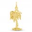 Palm Tree Charm 14K Yellow Gold