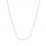 Cable Chain 14K White Gold 20" Length