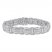 Men's Diamond Bracelet 1/2 ct tw Round-cut Sterling Silver