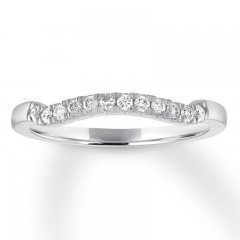 Diamond Wedding Band 1/6 ct tw Round-cut 14K White Gold