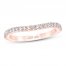 First Light Diamond Wedding Band 1/4 ct tw Round-cut 14K Rose Gold