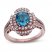 Le Vian Couture Zircon Ring 5/8 ct tw Diamonds 18K Strawberry Gold