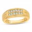 Men's Diamond Wedding Band 1/2 ct tw 10K Yellow Gold