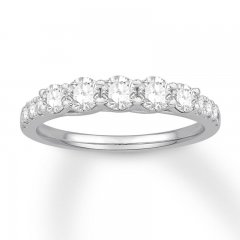 Diamond Anniversary Band 7/8 ct tw Round-cut 14K White Gold